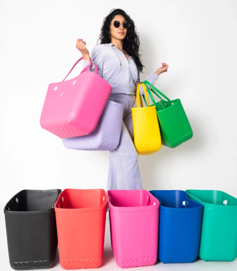 Oval Waveform beach bag - Image 6